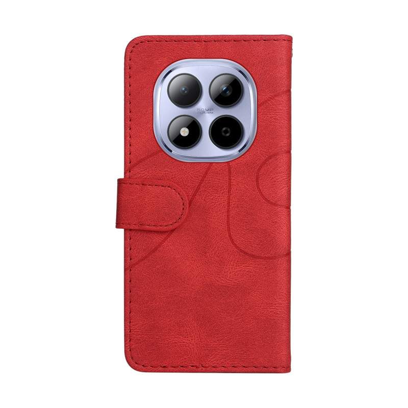 Til Xiaomi Redmi Note 15 Pro 5G KT-serie-1 dobbeltfarve tegnebog