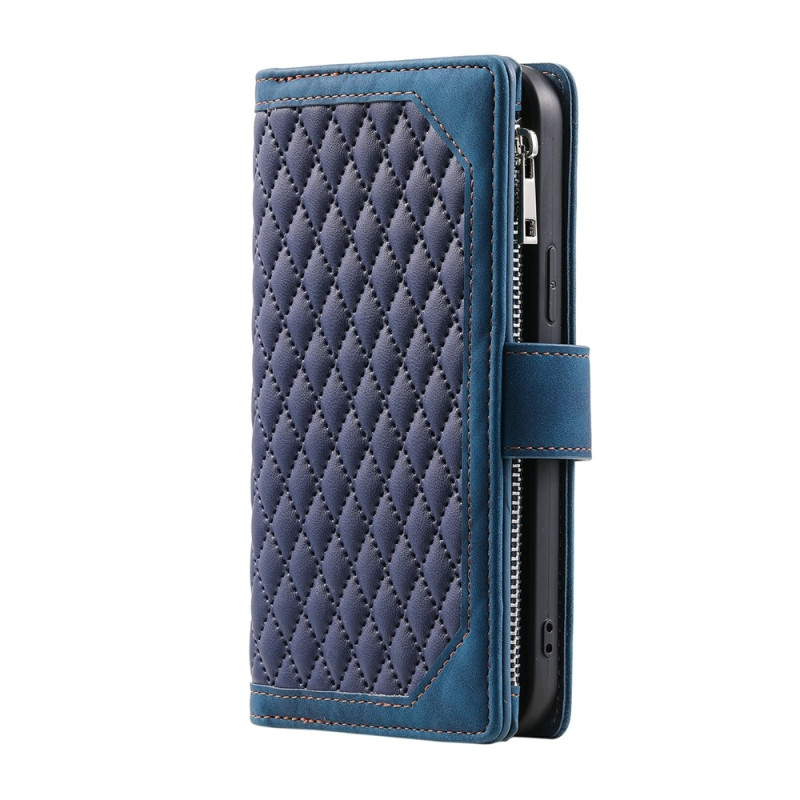 Xiaomi Redmi Note 15 Pro 5G Zipper Wallet Case Rhombus Stitching Line Puhelinsuojus