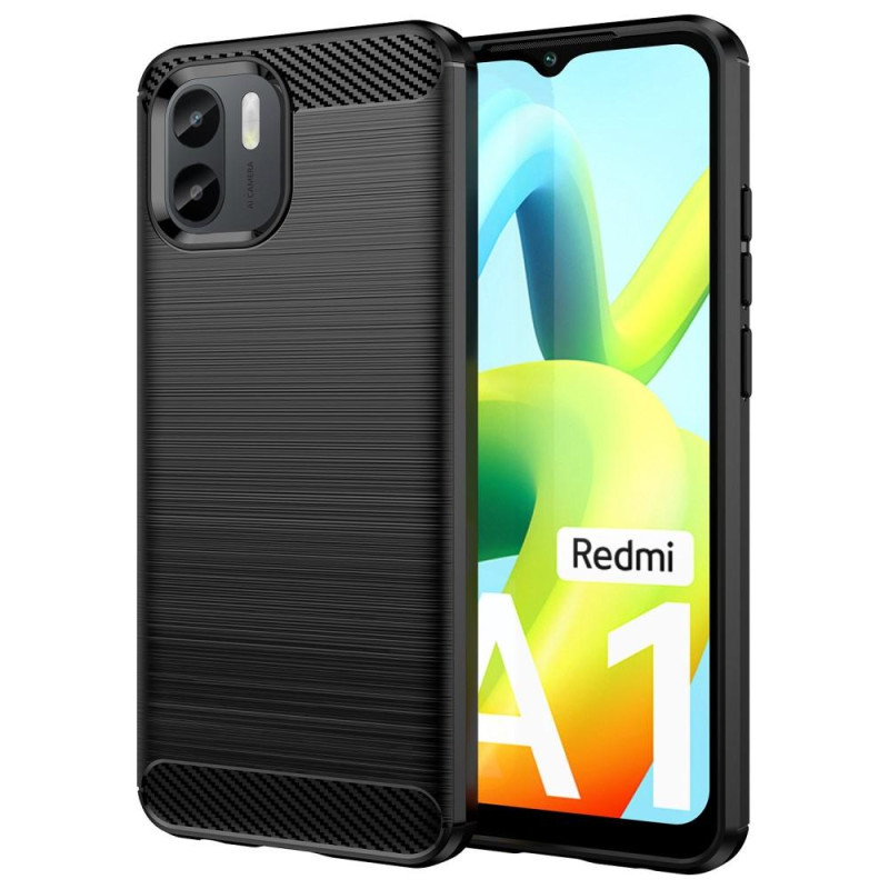 Børstet Taske til Redmi A1 - Sort