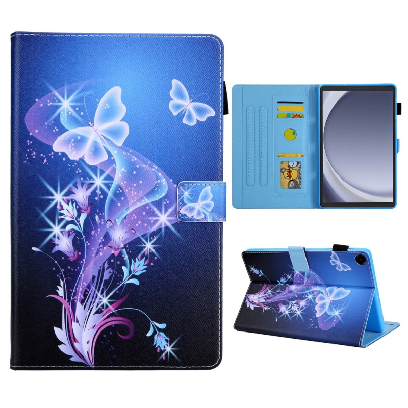 Samsung Galaxy Tab A9 Flip Stand Case PU Leather Pattern Tablet Cover