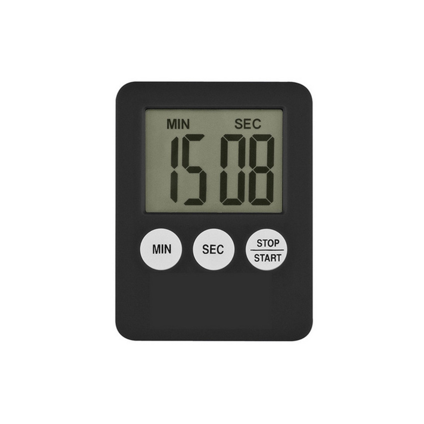 Tynd Køkken Timer Timer Storskærm Digital Magnetisk Nedtælling