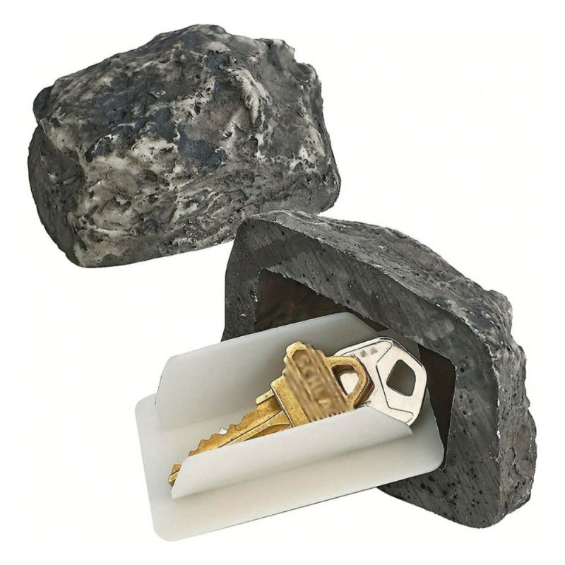 Realistic stone spare key Hides Key hidden storage box
