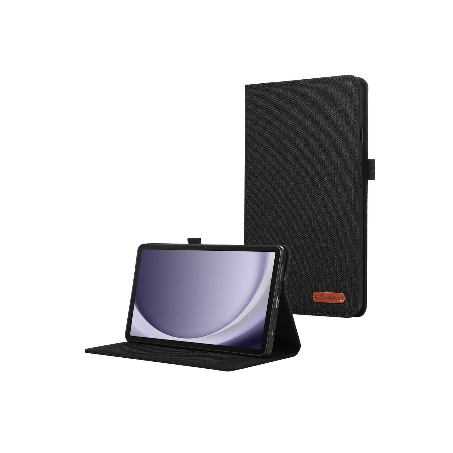 Samsung Galaxy Tab A9 Sammenleggbart deksel kortholder Stofftekstur