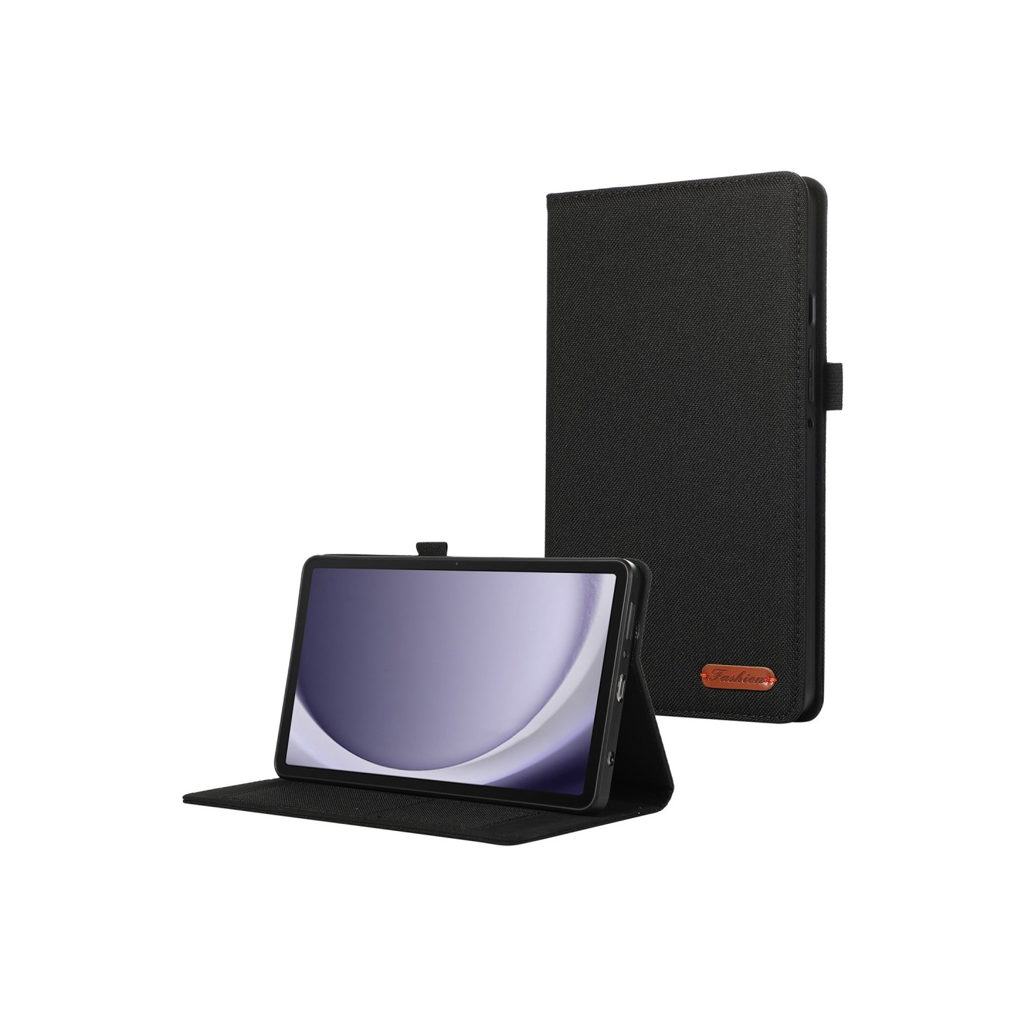 Samsung Galaxy Tab A9+ Sammenleggbar veske kortholder Stofftekstur