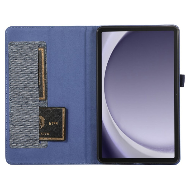 For Samsung Galaxy Tab A9+ Tablet Case Cloth Texture Folio Stand
