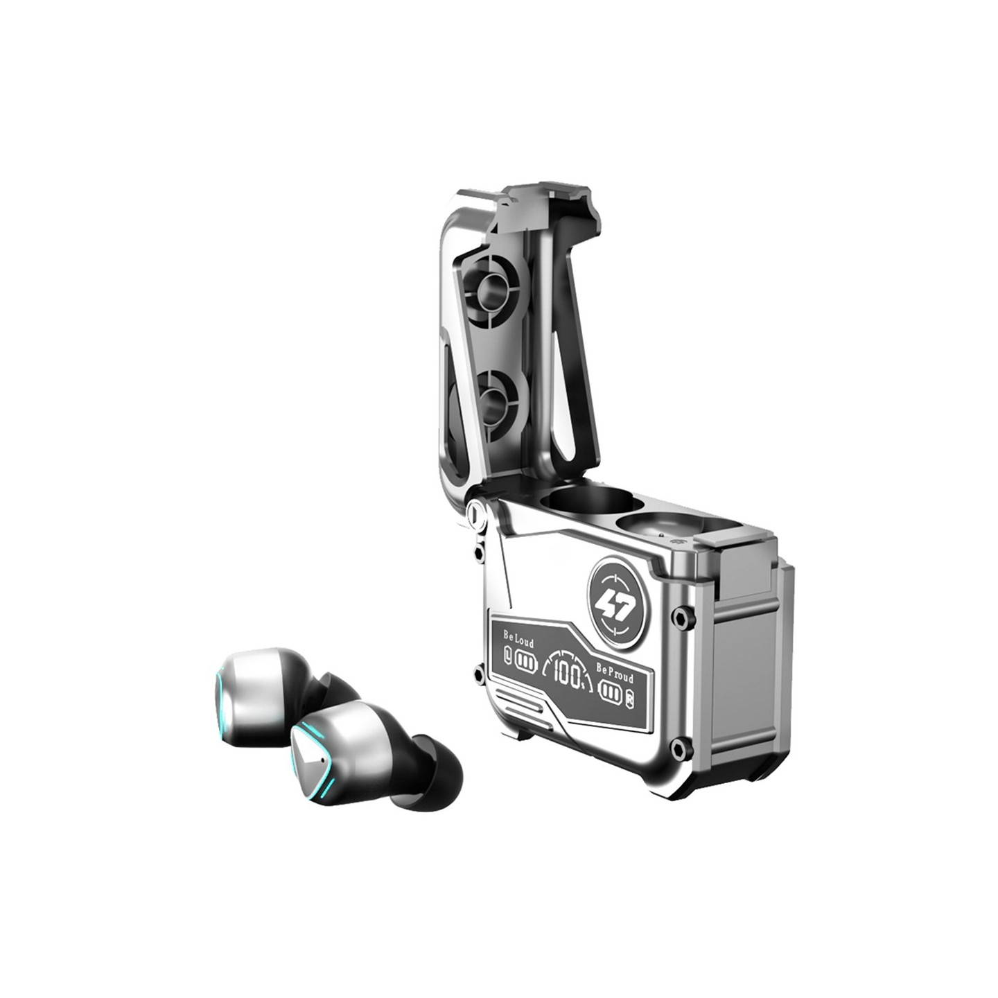 MK47 mekaaninen pelaamiseen Bluetooth - korvakuuloke - hopea