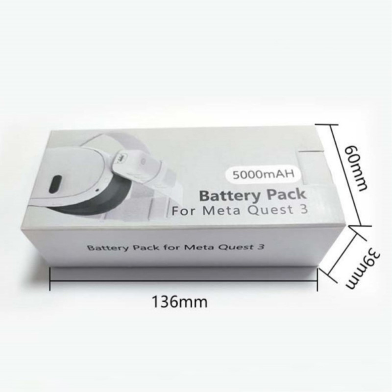 Eksternt batteri Power Bank Meta Quest 3 VR - briller 5000mAh
