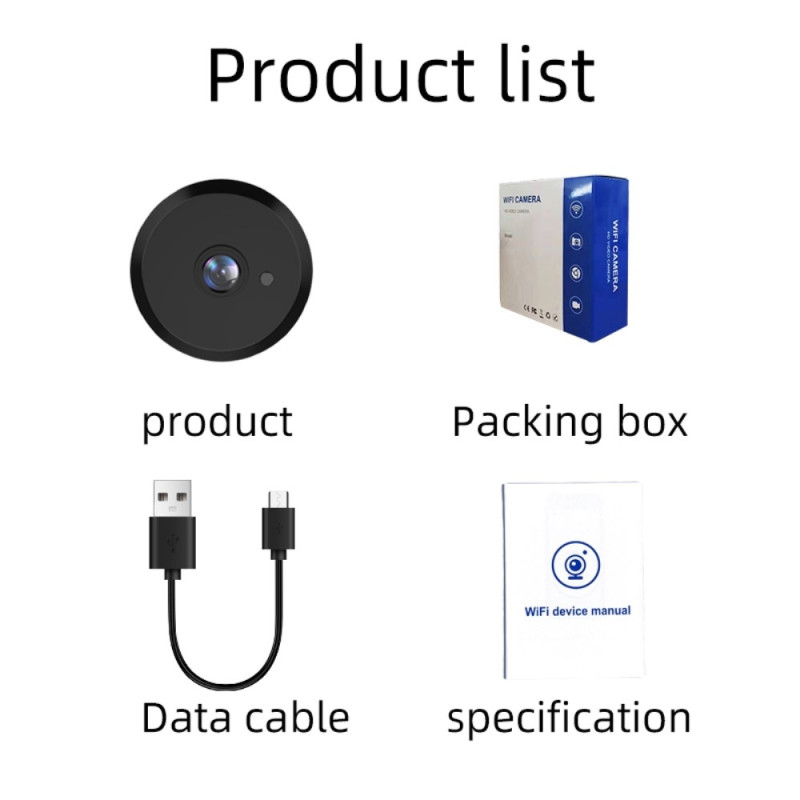 X16 Batterifri Mini Kamera APP Trådløst WiFi Kamera