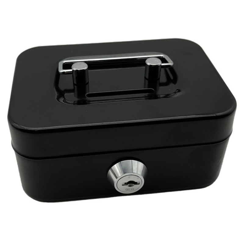 Safe Box Med Nøkkel - Svart