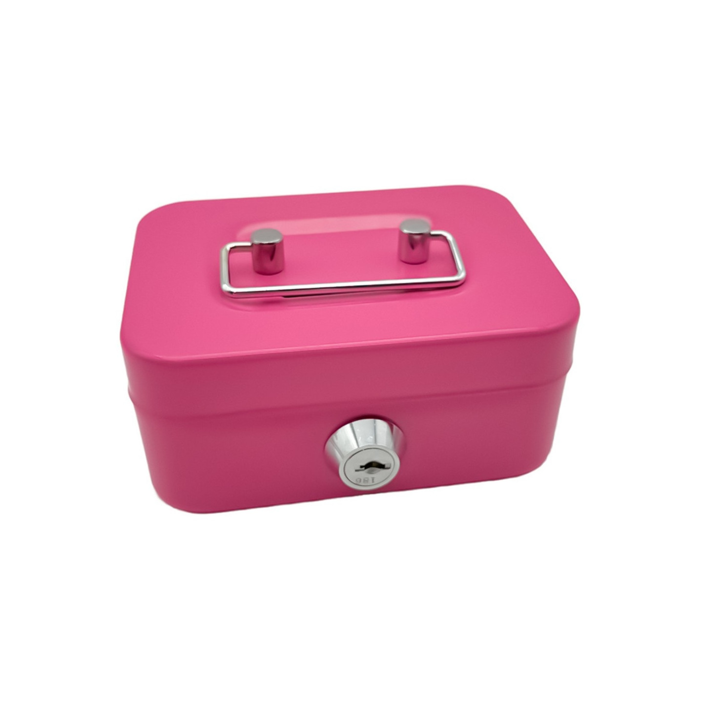 Money Box Metal Security Lock Box Lockable Money Bank Portable Small Coin Safe Box with Keys