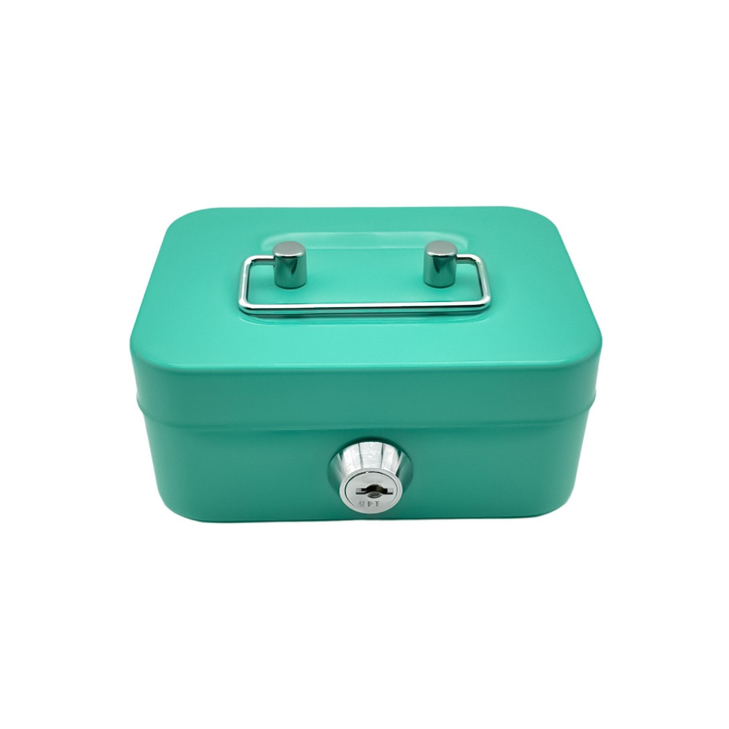 Money Box Metal Security Lock Box Lockable Money Bank Portable Small Coin Safe Box with Keys