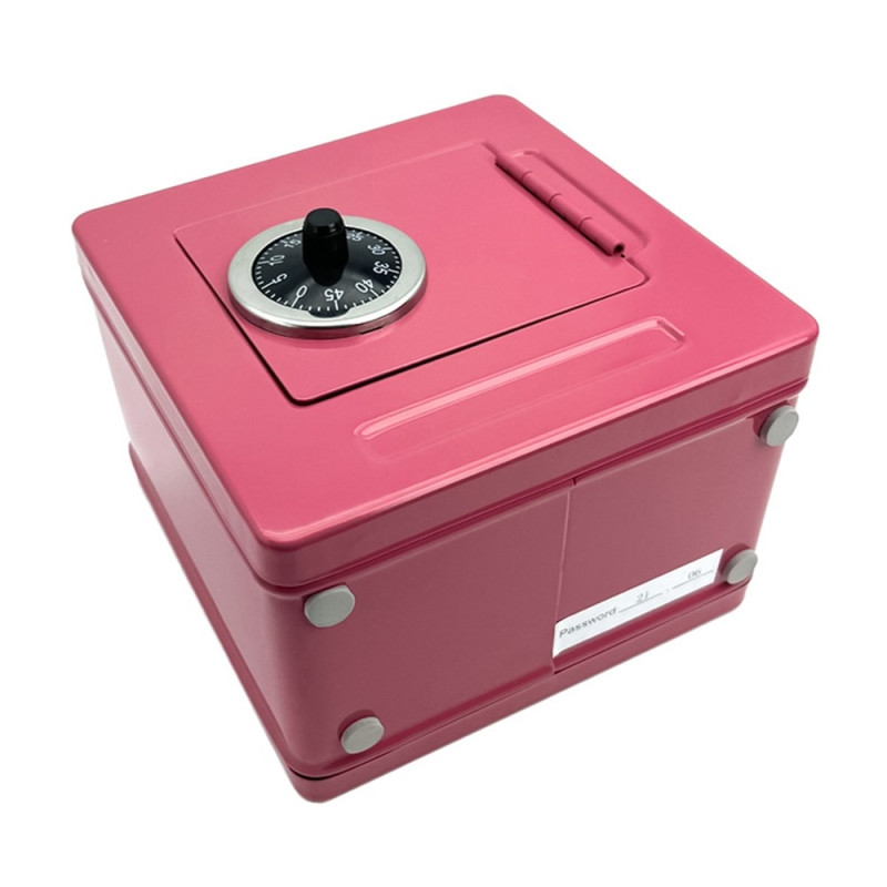 Rahalaatikko Kolikkosäästö Setelit Käteinen Säästöpossu Metallikassakaapp