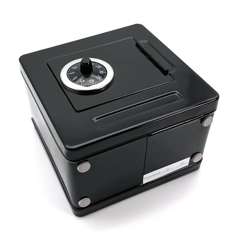 Rahalaatikko Kolikkosäästö Setelit Käteinen Säästöpossu Metallikassakaapp