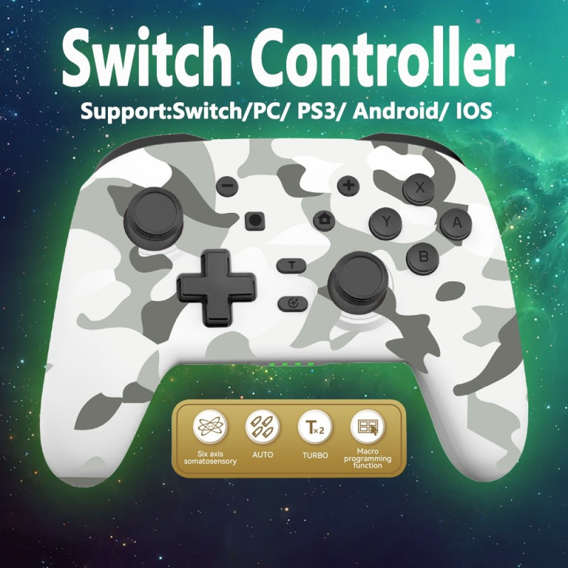 Kompatibel med Nintendo Switch Bluetooth Control Gamepad Turbo - funksjon