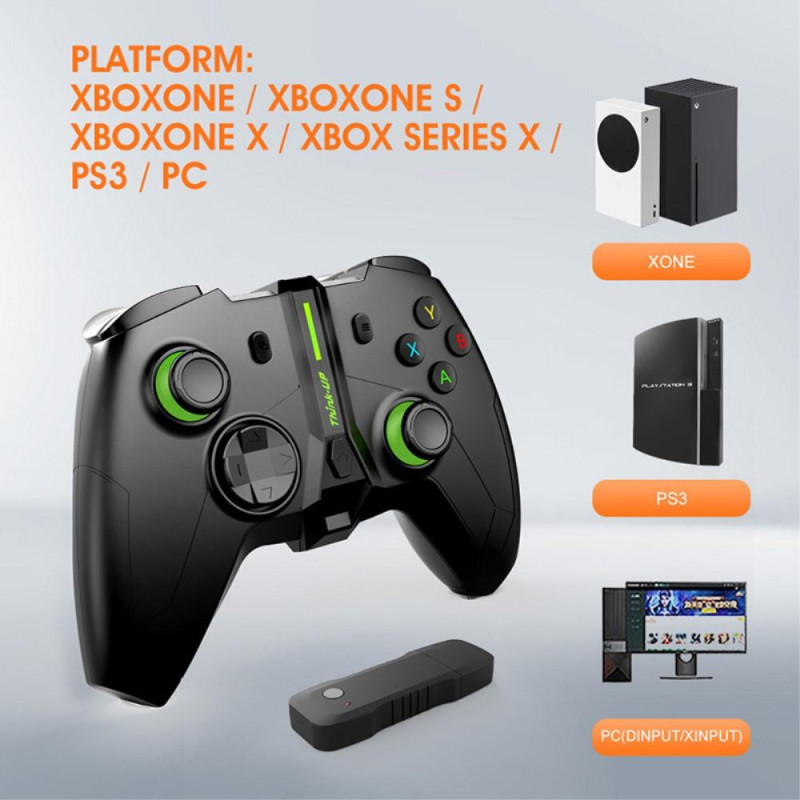 Gamepad Joystick Wireless Gaming Controller for Xbox One PC Windows