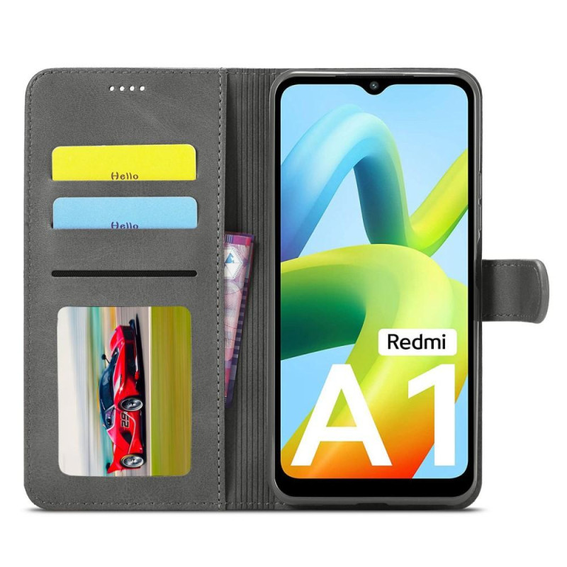 LC.IMEEKE Wallet Case for Xiaomi Redmi A1 - Black