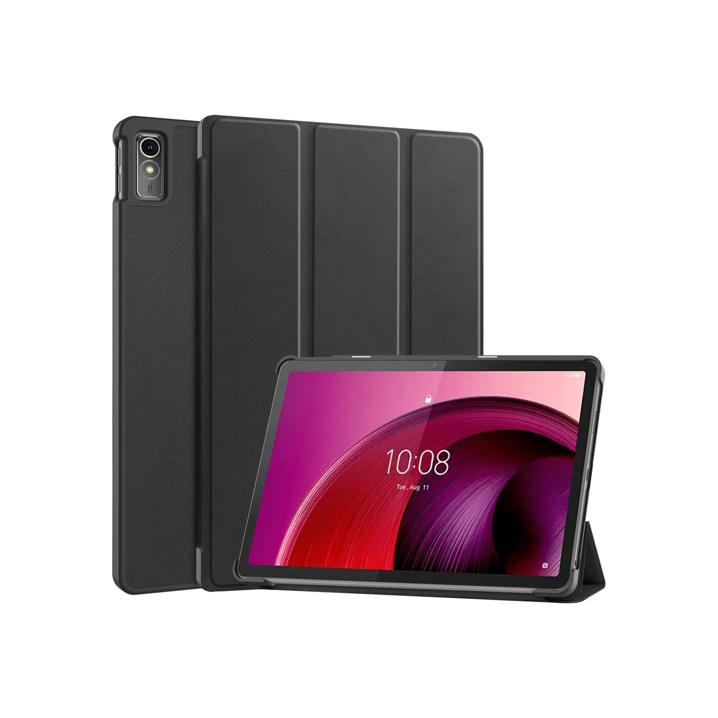 Tri - fold Veske til Lenovo Tab M10 5G - Svart