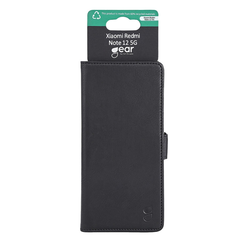 GEAR Wallet kotelo, musta Xiaomi Redmi Note 12
