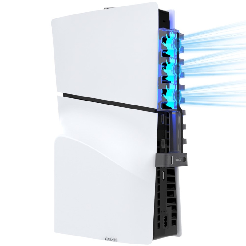 IPEGA PG - P5S005 For PS5 Slim Game Console Cooling Fan with USB Port + Light