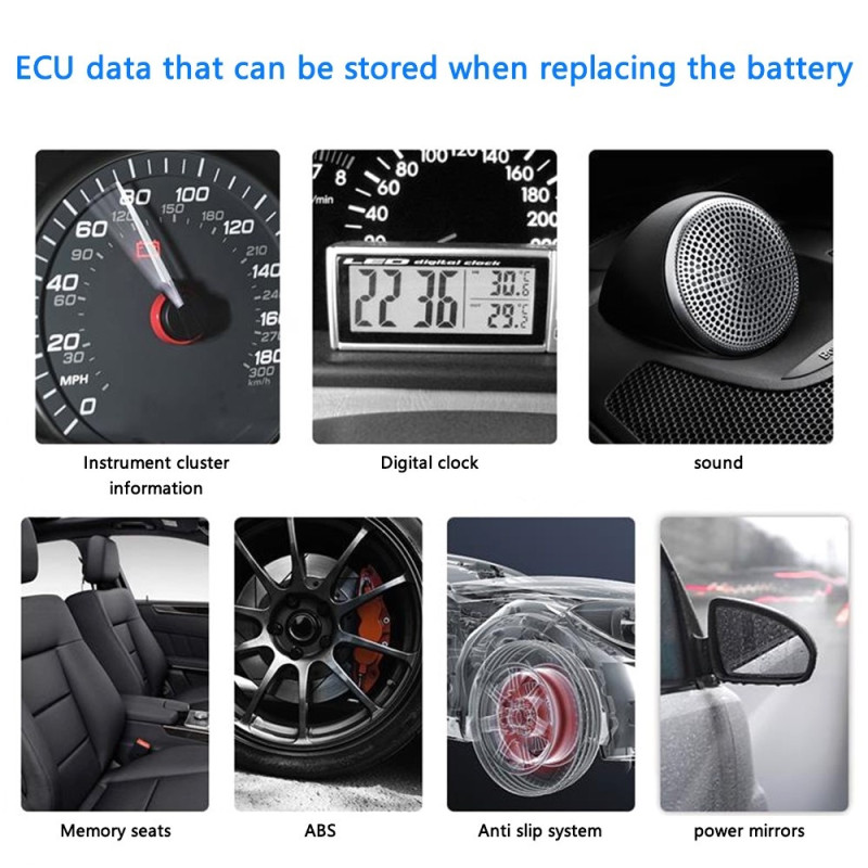 Akun auton hätävirrankatkaisun suojaus OBD2 - liittimet ECU - muisti