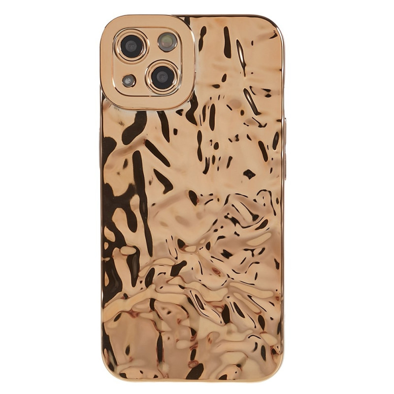 Til iPhone 15 TPU - deksel Elektrobelagt Rynket - Gull