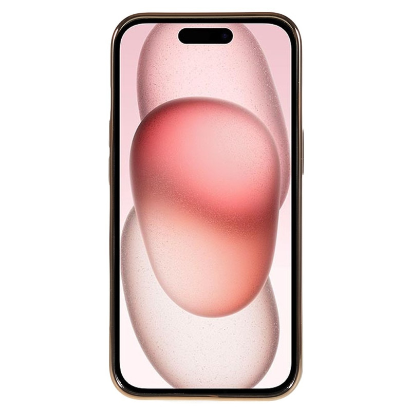 iPhone 15 TPU Kuori Elektroplating Rypistynyt Epätasainen Puhelimen Suojakotelo