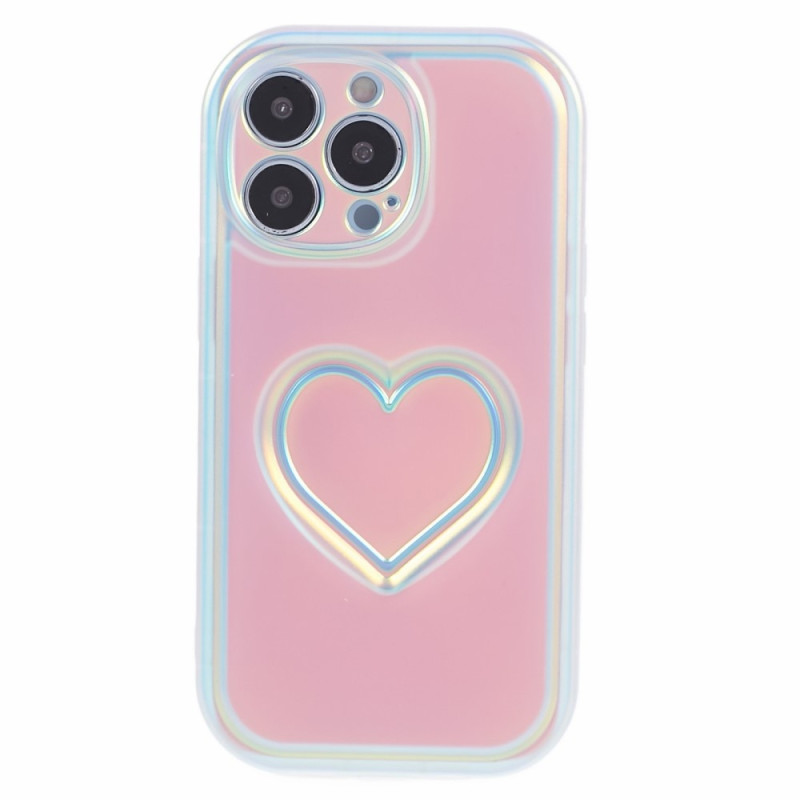 Til iPhone 15 Pro Cover Shell TPU 3D Hjerteform - Flerfarvet