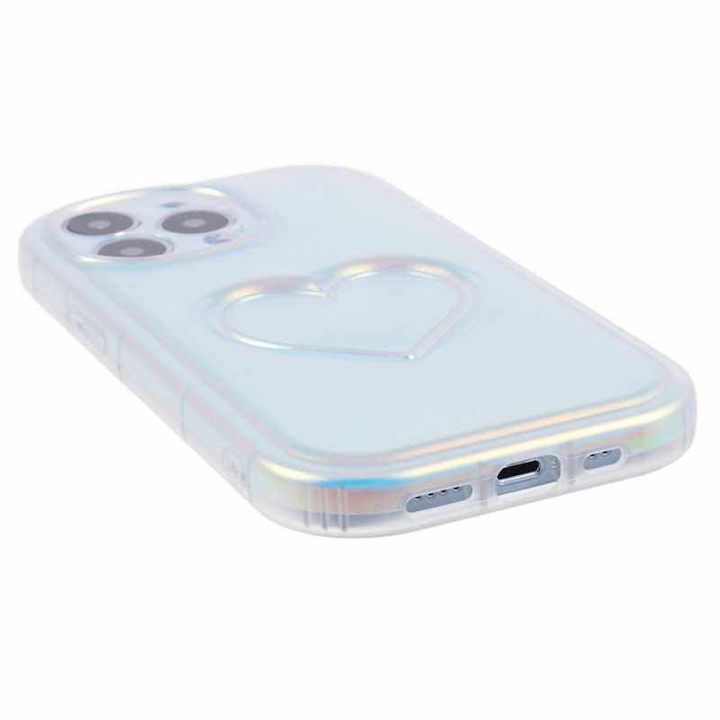 Til iPhone 15 Pro Max Cover Shell TPU 3D - effekt hjerteform