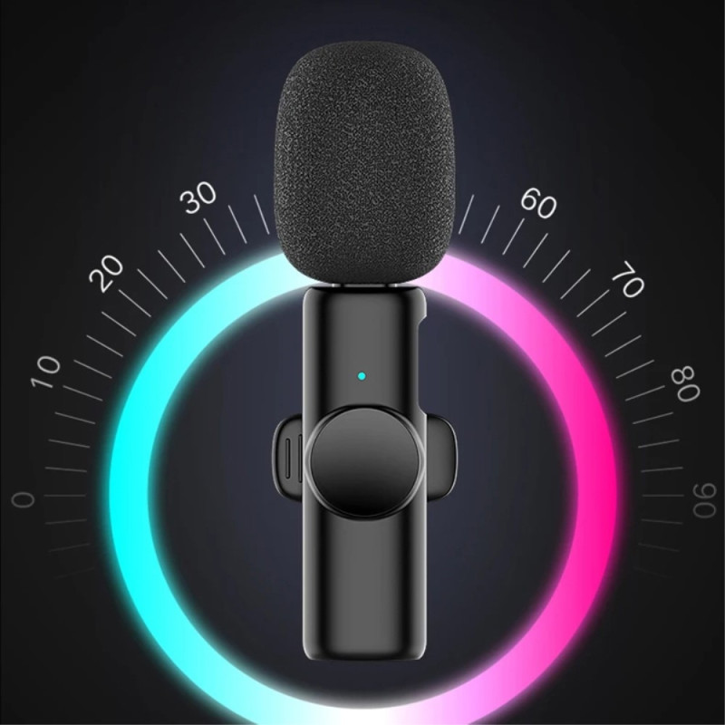 USB - C 2,4 GHz langaton Lavalier - mikrofoni (2 mikrofonia + 1 vastaanotin)