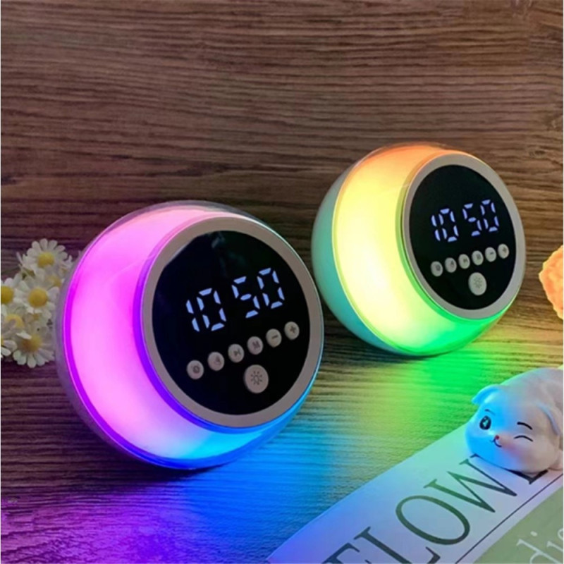 Alarm clock Bluetooth speaker Dimmable FM radio timer function