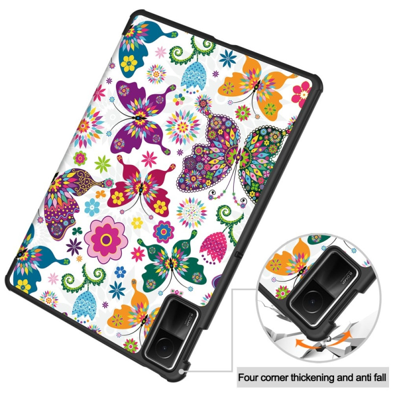 Xiaomi Redmi Pad SE Stand Slim Fit Cover Sleep / Wake - Butterflies
