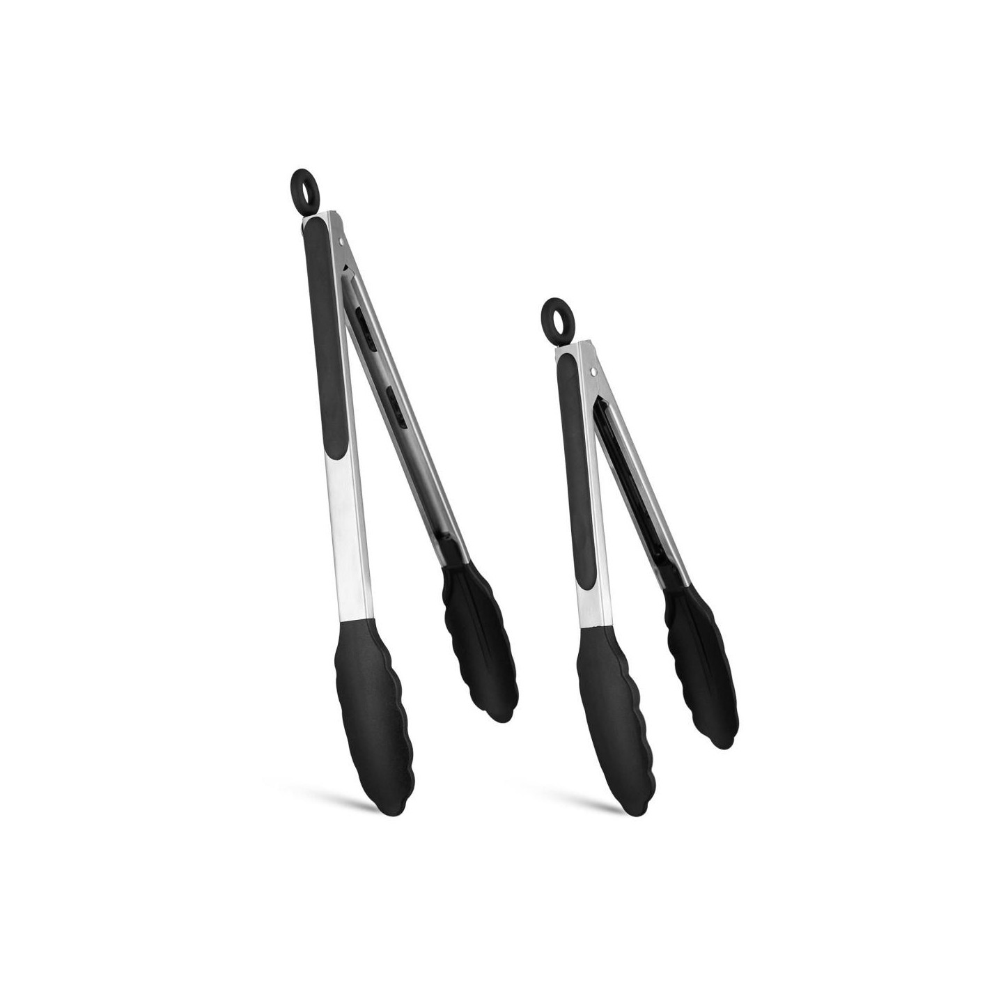 9 inch + 12 inch Kitchen Cooking Tongs for Salad / Pasta / Grilling / BBQ