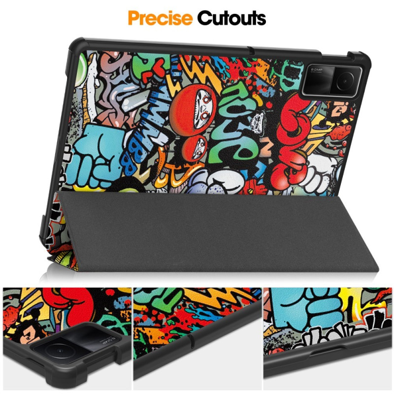 Xiaomi Redmi Pad SE Stand Slim Fit Cover Sleep / Wake - Graffiti