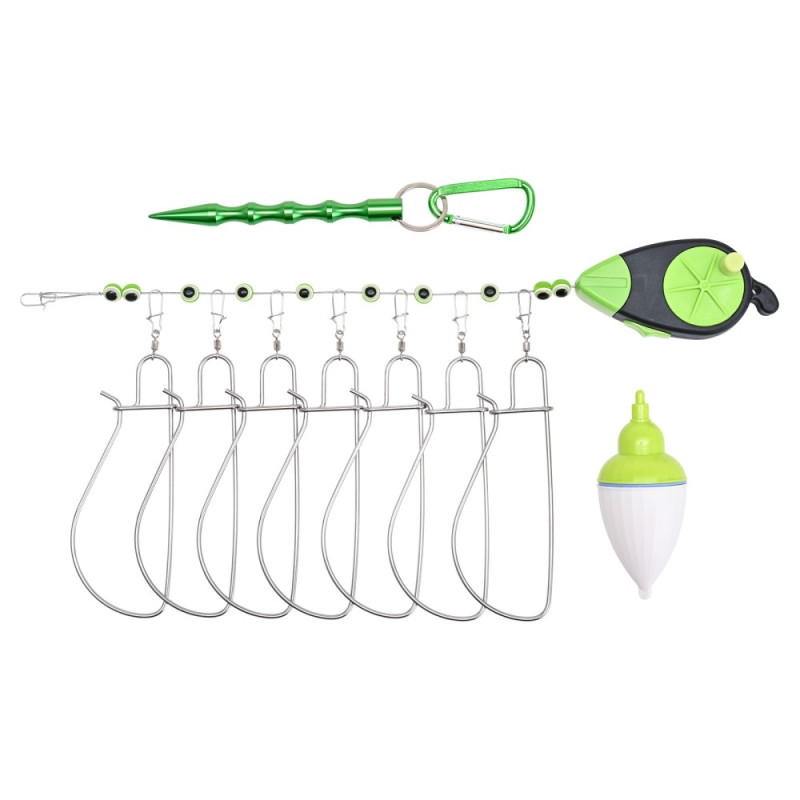 LEO Fishing Stringer Clip in stainless steel Fishing Stringer Clip 7 snaps