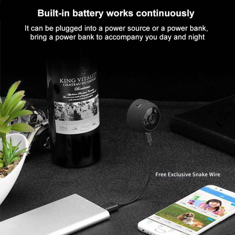 Mini Spy Camera Langaton Wifi IP - kotivalvontakamera