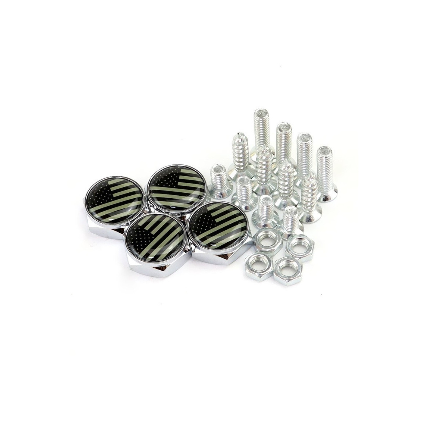 Screws For Registration Plate Car Motorcycle registration plate - Black USA