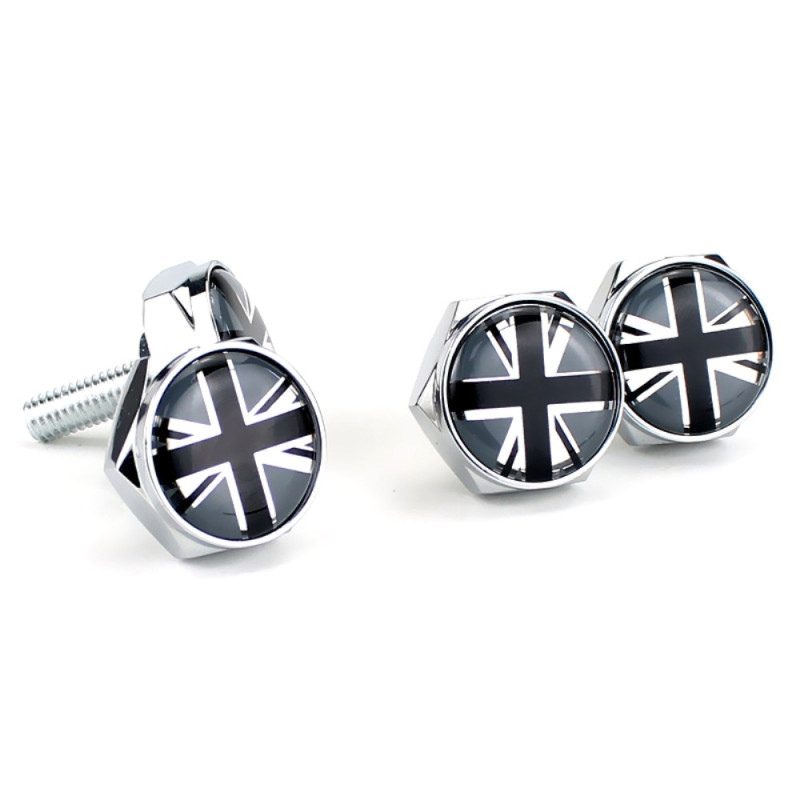 Screws For Registration Plate Car Motorcycle registration plate - Black UK