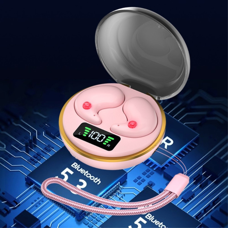 Sleep - hovedtelefoner Bluetooth I øret til at sove med - Lyserød