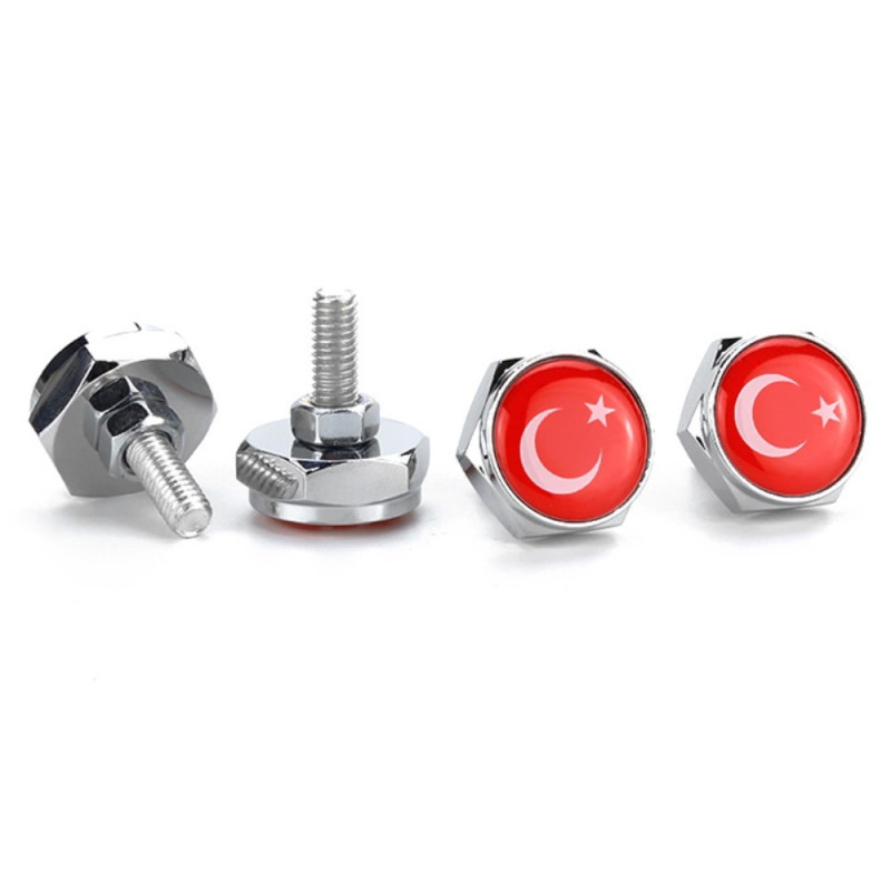 Skruer til lisensplate Bilmotorsykkel lisensplate - Tyrkia