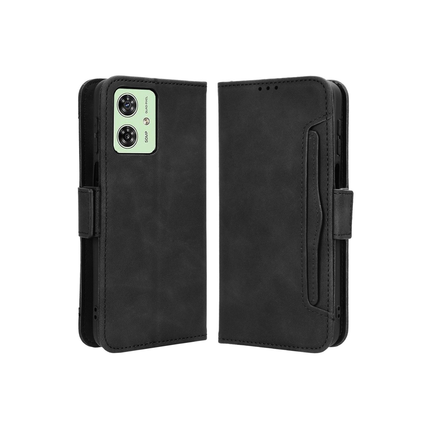 Motorola Moto G54 5G Lommebok - deksel med Kortholder - Svart