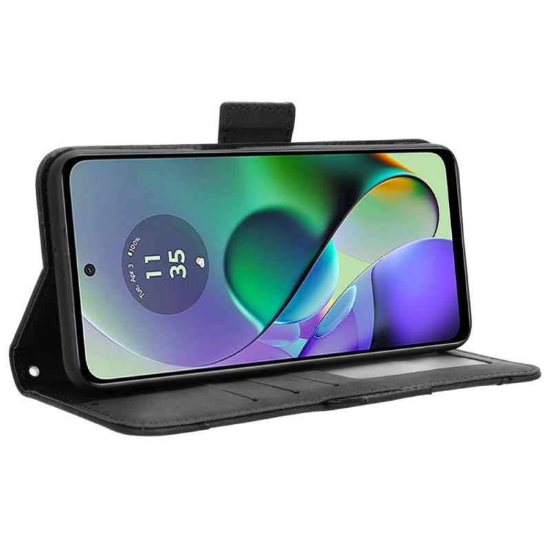 Motorola Moto G54 5G Multiple Card Slots Phone Wallet Case - Black
