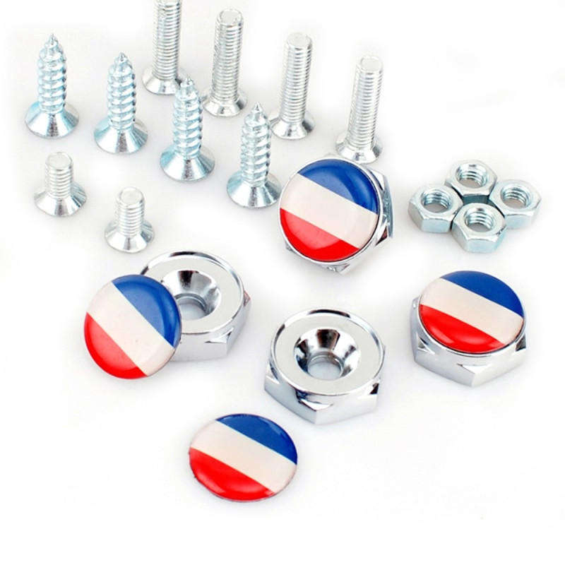 Skruer til registreringsplade Bil Motorcykel nummerplade - Frankrig