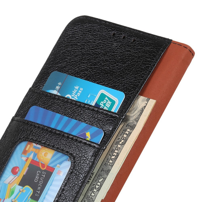 Nappa Texture Split Wallet Stand Cover for Motorola Moto G14