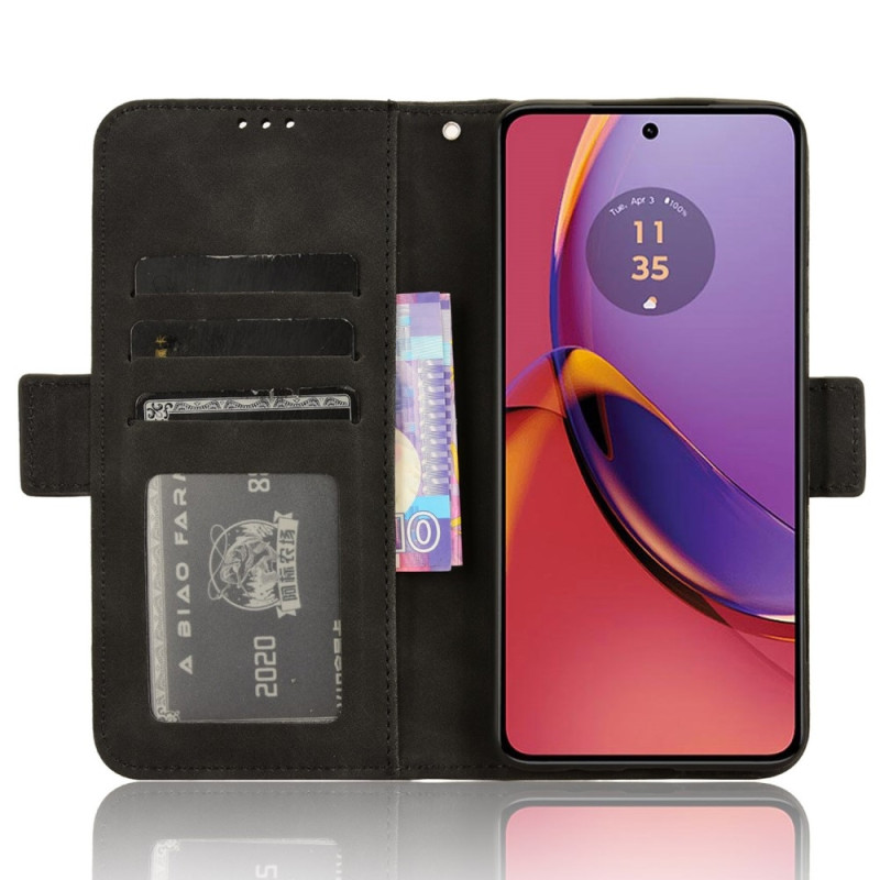 Motorola Moto G84 useita korttipaikkoja puhelimen lompakkokotelo - musta