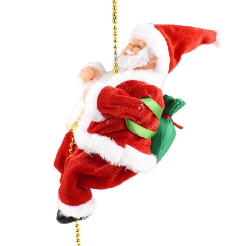 Christmas Santa Claus Doll Climbing Rope hanging decoration Xmas