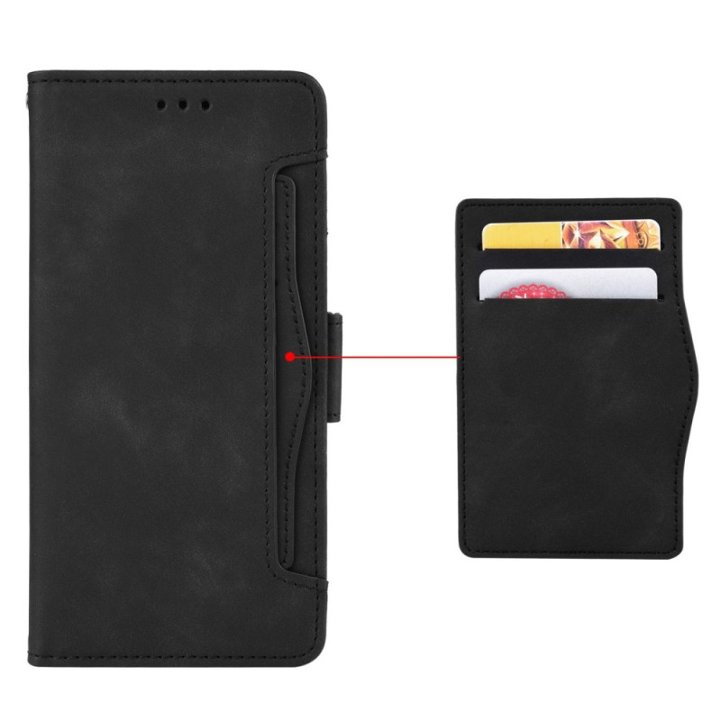 Motorola Moto G14 Multiple Card Slots Phone Wallet Case - Black