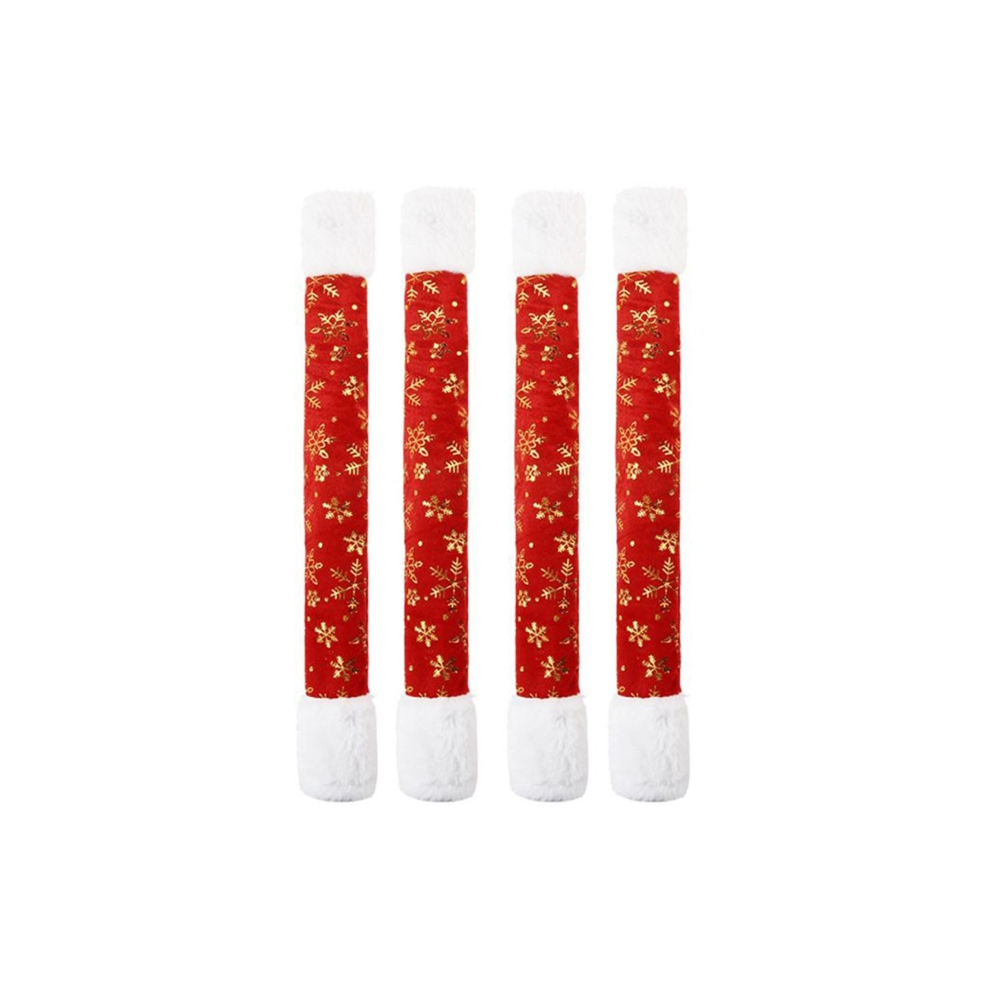 4 - pack Christmas pellavakankainen jääkaapin oven kahvan suojakuori Joulu