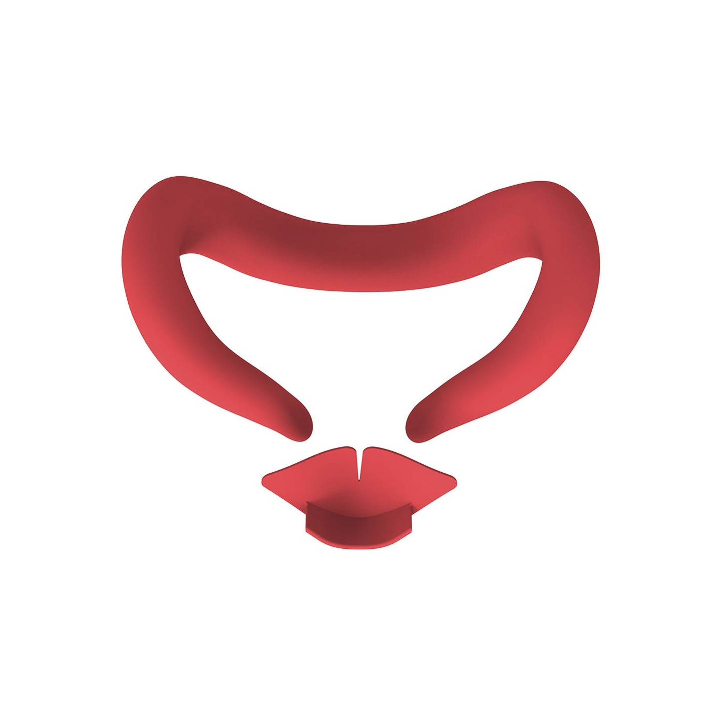 Meta Quest 3 øjenmaske beskyttelsescover med næsestøtte - rød