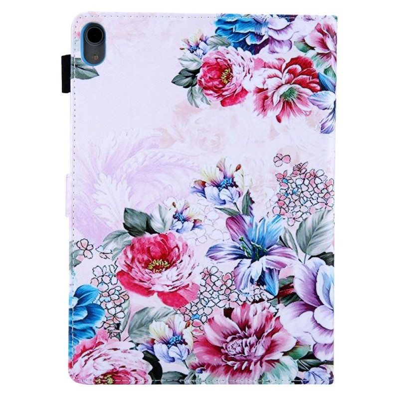 Til iPad 10.9 (2022) Tabletetui Cover Foldbart stativ - Peony