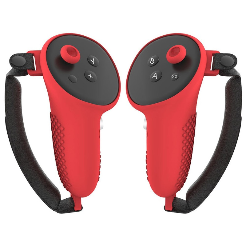 Meta Quest 3 Control Protection Silicone Case Hand Strap - Red